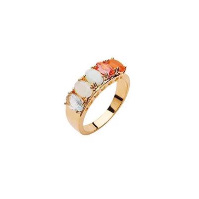Pico Janet Crystal Ring Red Mix Guld